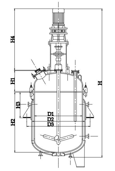 开式搪瓷反应釜(图2) 开式搪瓷反应釜(图2)